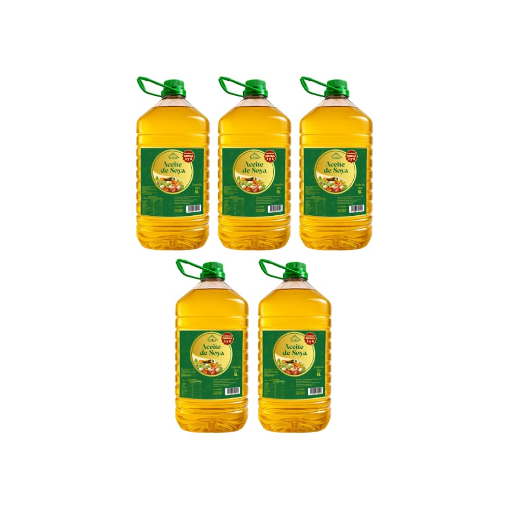 Aceite de soya Kada (5 x 5 L) - Imagen 1