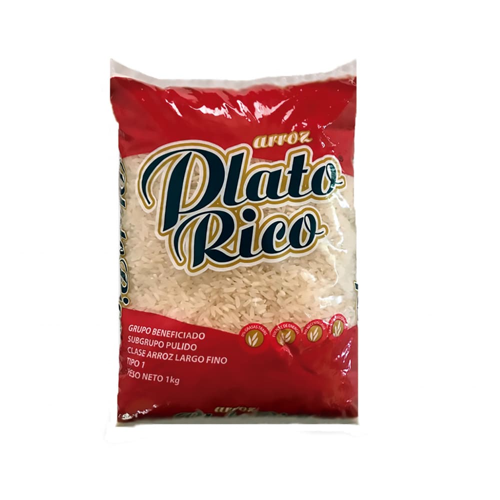 Arroz Plato Rico (1 kg / 2.2 lb) - Imagen 1