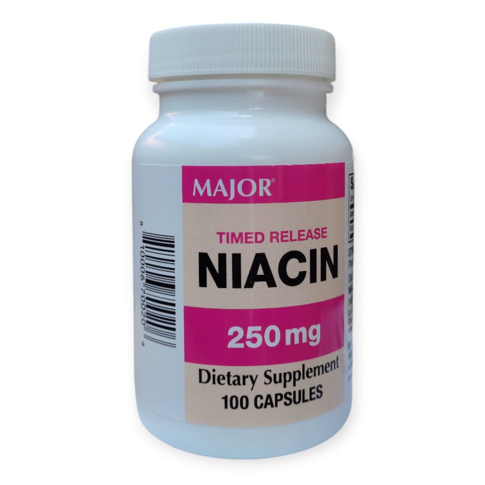 Niacina 250 mg Major (100 cápsulas) - Imagen 1