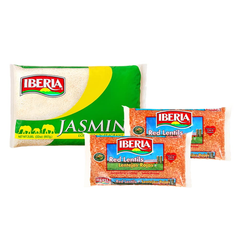Combo lentejas rojas + Arroz jasmine - Imagen 1