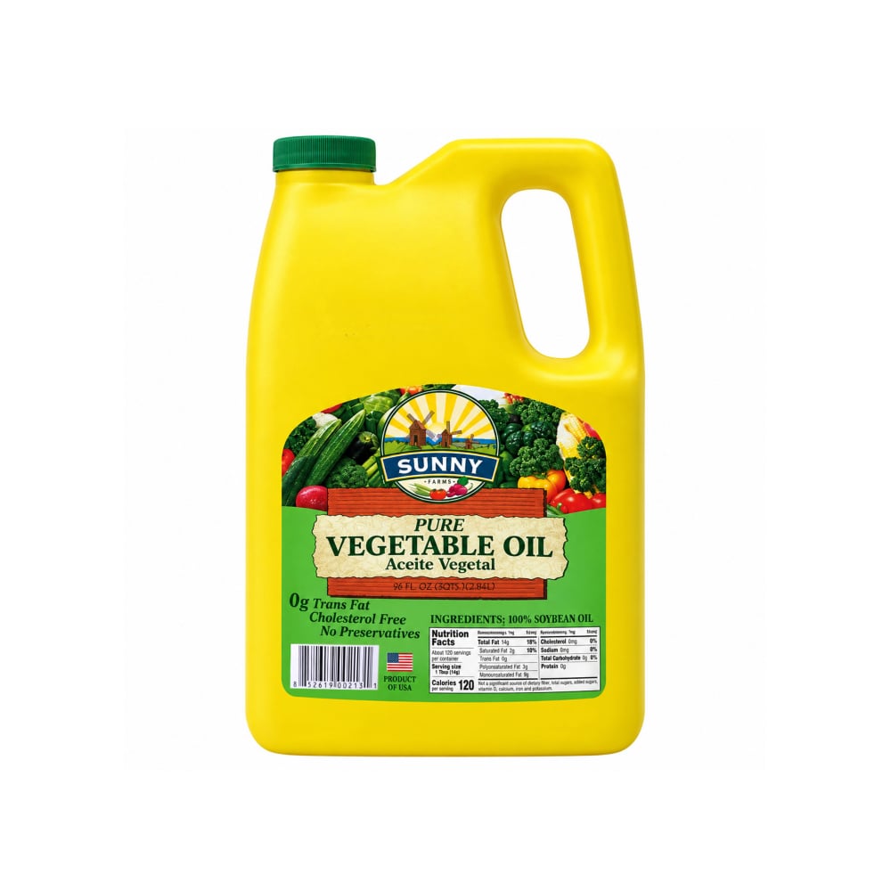 Aceite vegetal puro Sunny Farms (2.84 L) - Imagen 1