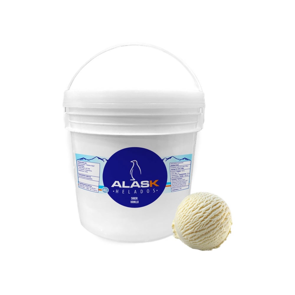 Helado sabor vainilla Alask (4 L) - Imagen 1