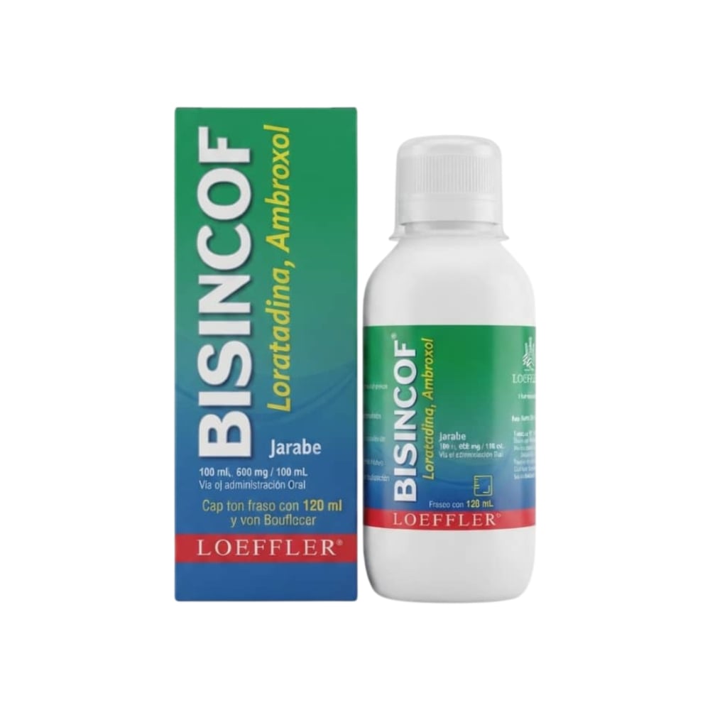 Jarabe de Loratadina y Ambroxol Bisincof Loeffler (120 ml) - Imagen 1