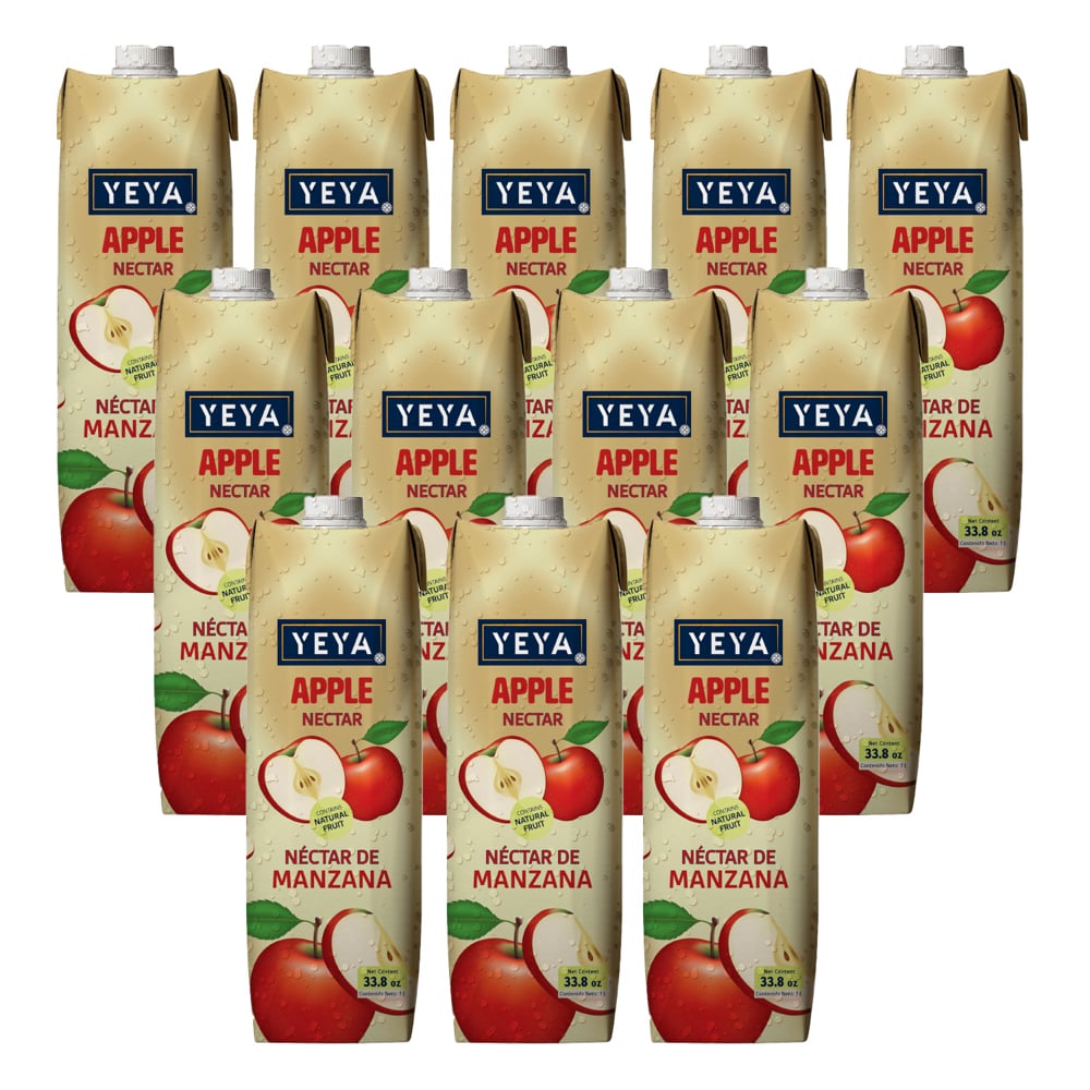 Néctar de manzana YEYA ( 12 x 1 L / 33.8 fl oz) - Imagen 1