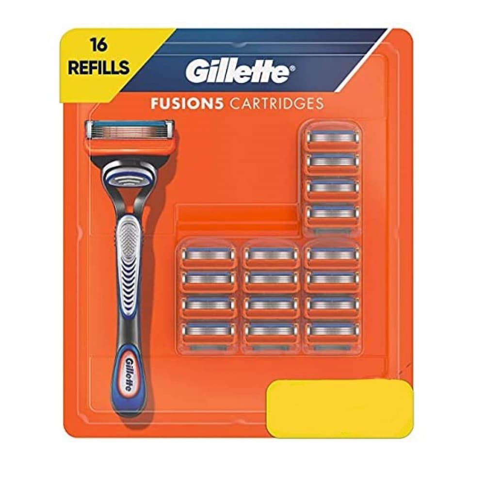 Cuchillas de afeitar para hombre, 16 repuestos de cartucho Gillette Fusion5 (16 U) - Imagen 1