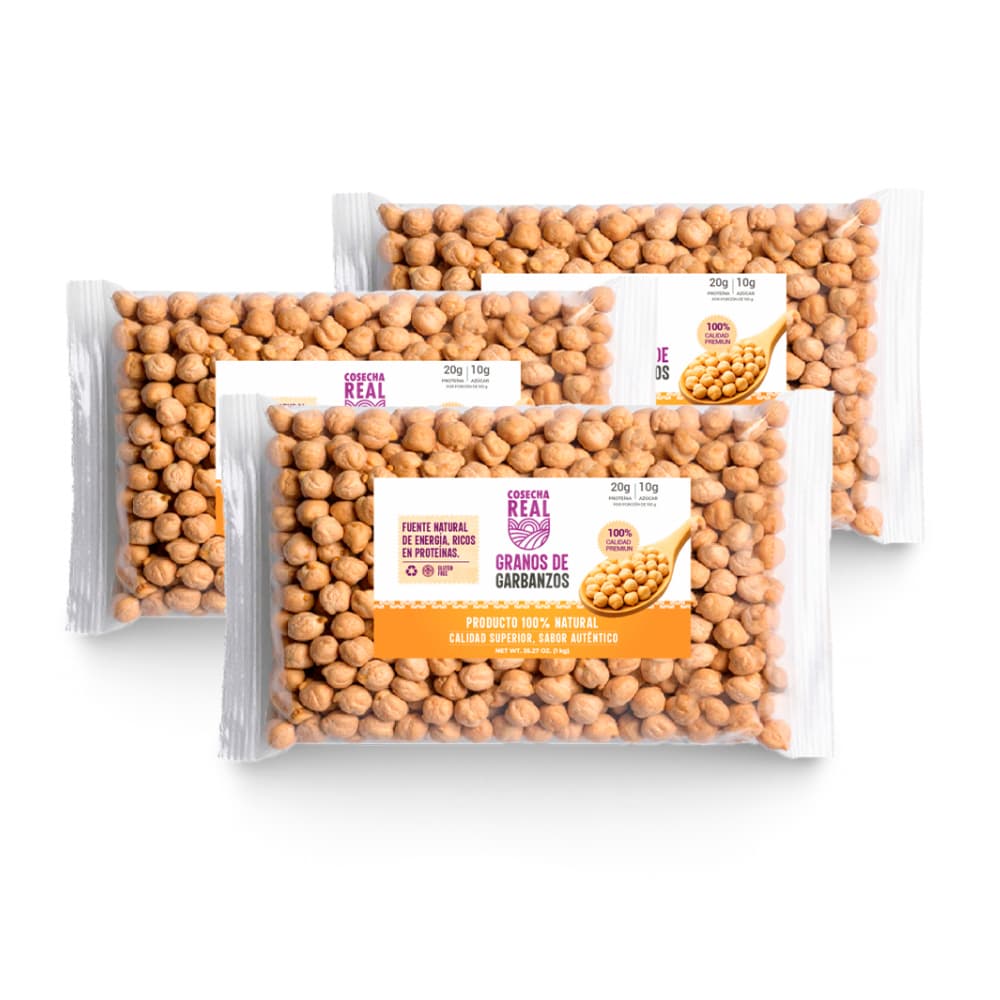 Garbanzos Cosecha Real (3 x 1 kg / 2.2 lb) - Imagen 1