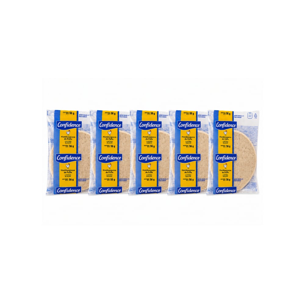 Hamburguesa de pollo Confidence (5 x 56 g / 1.97 oz) - Imagen 1