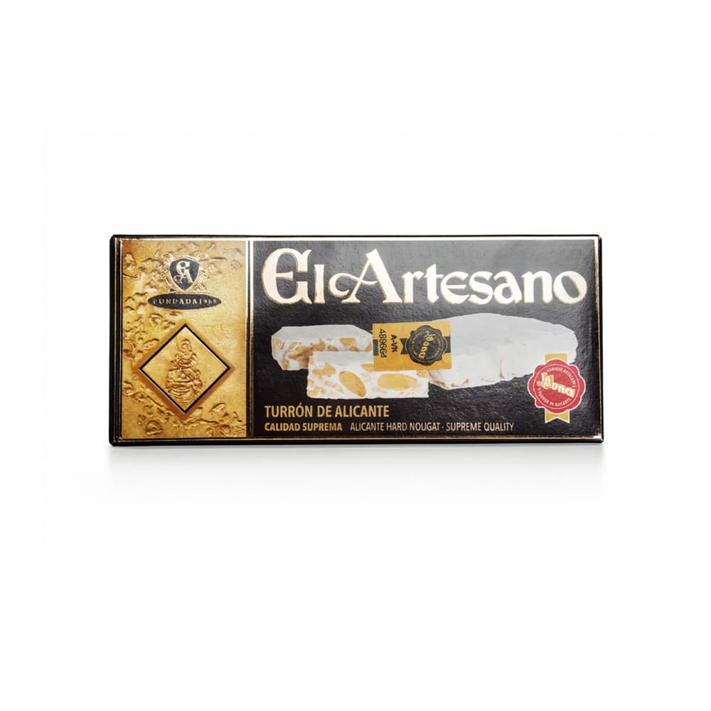 Turrón de alicante calidad suprema El Artesano (150 g / 5.25 oz) - Imagen 1