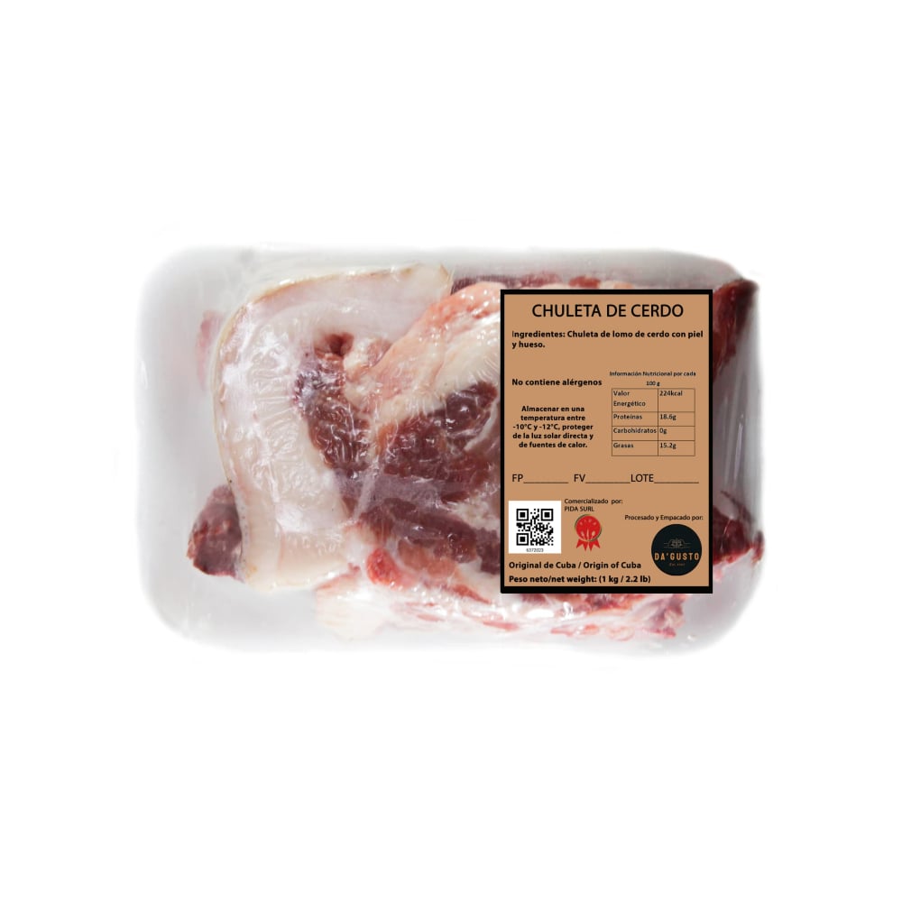Chuleta de cerdo Pida (1 kg / 2.2 lb) - Imagen 1
