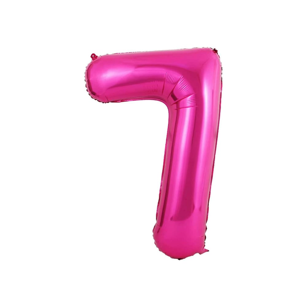 Globo rosado número 7 Balloon (32 pulgadas) - Imagen 1