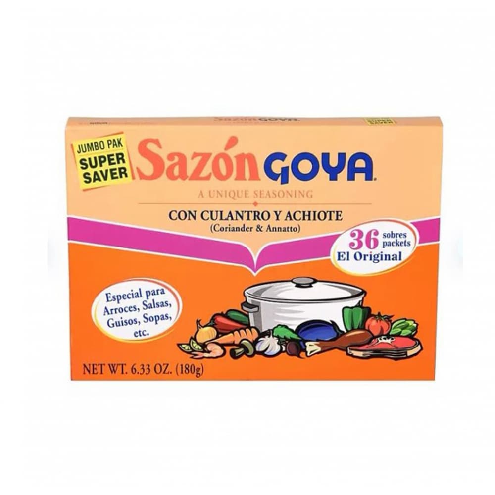 Sazón con culantro y achiote Goya (180 g / 6.34 oz) - Imagen 1