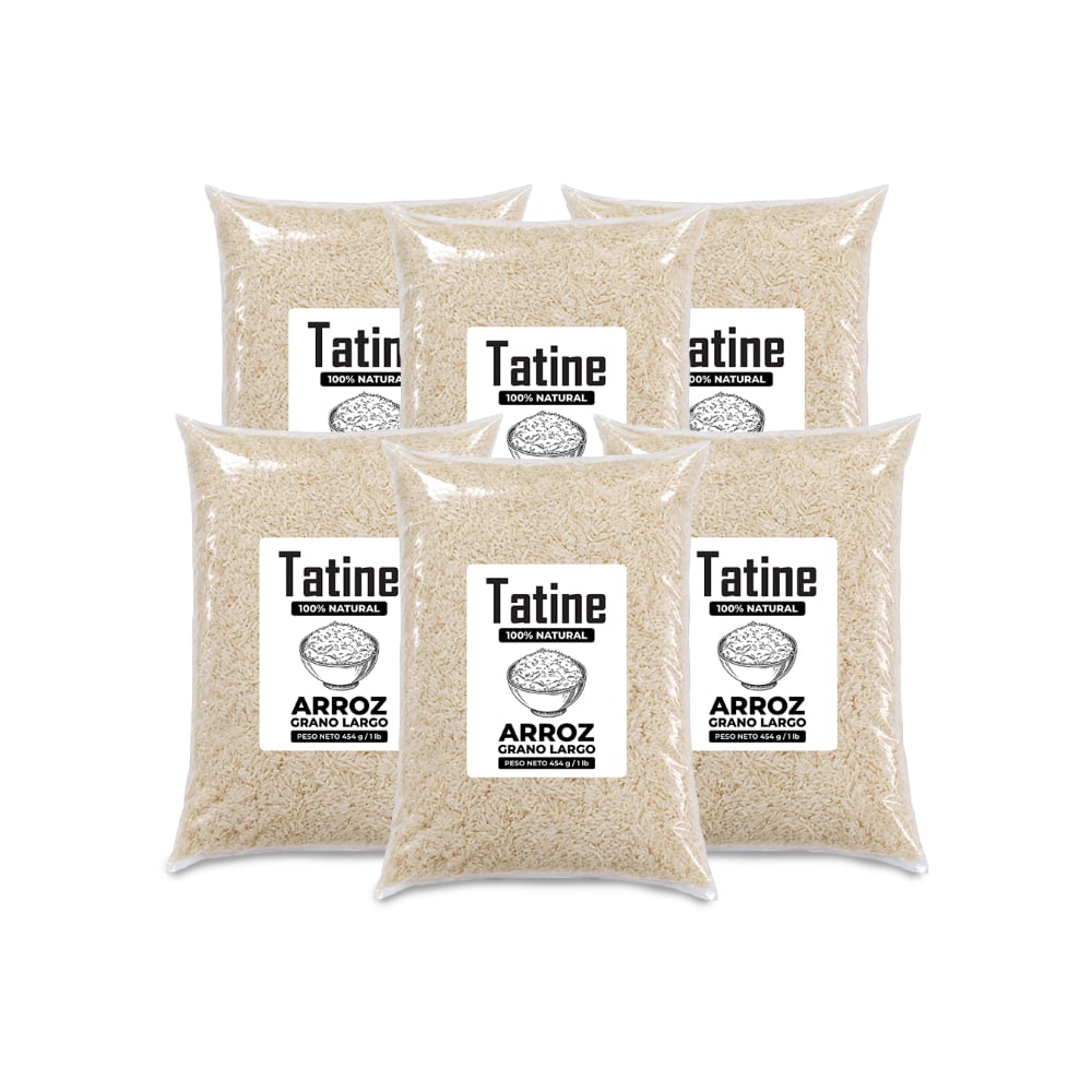 Arroz de grano largo Tatine (6 x 454 g / 1 lb) - Imagen 1