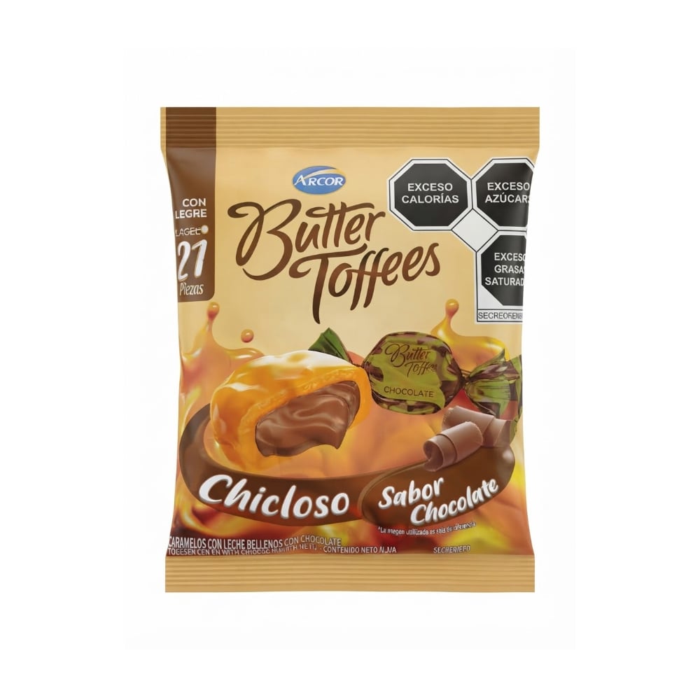 Caramelos con leche rellenos con chocolate Arcor (126 g / 4.4 oz) - Imagen 1
