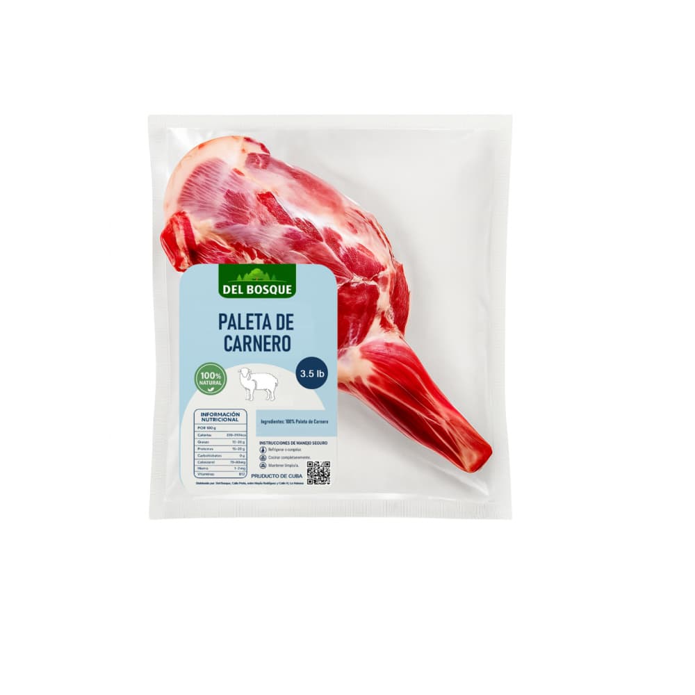 Paleta de carnero Del Bosque (1.59 kg / 3.5 lb) - Imagen 1
