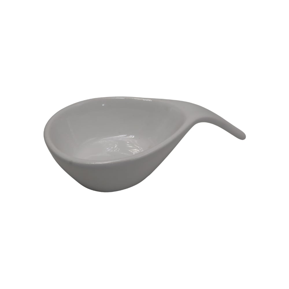 Cuenco de cerámica blanca con forma de cucharón CM (15.5 cm) - Imagen 1