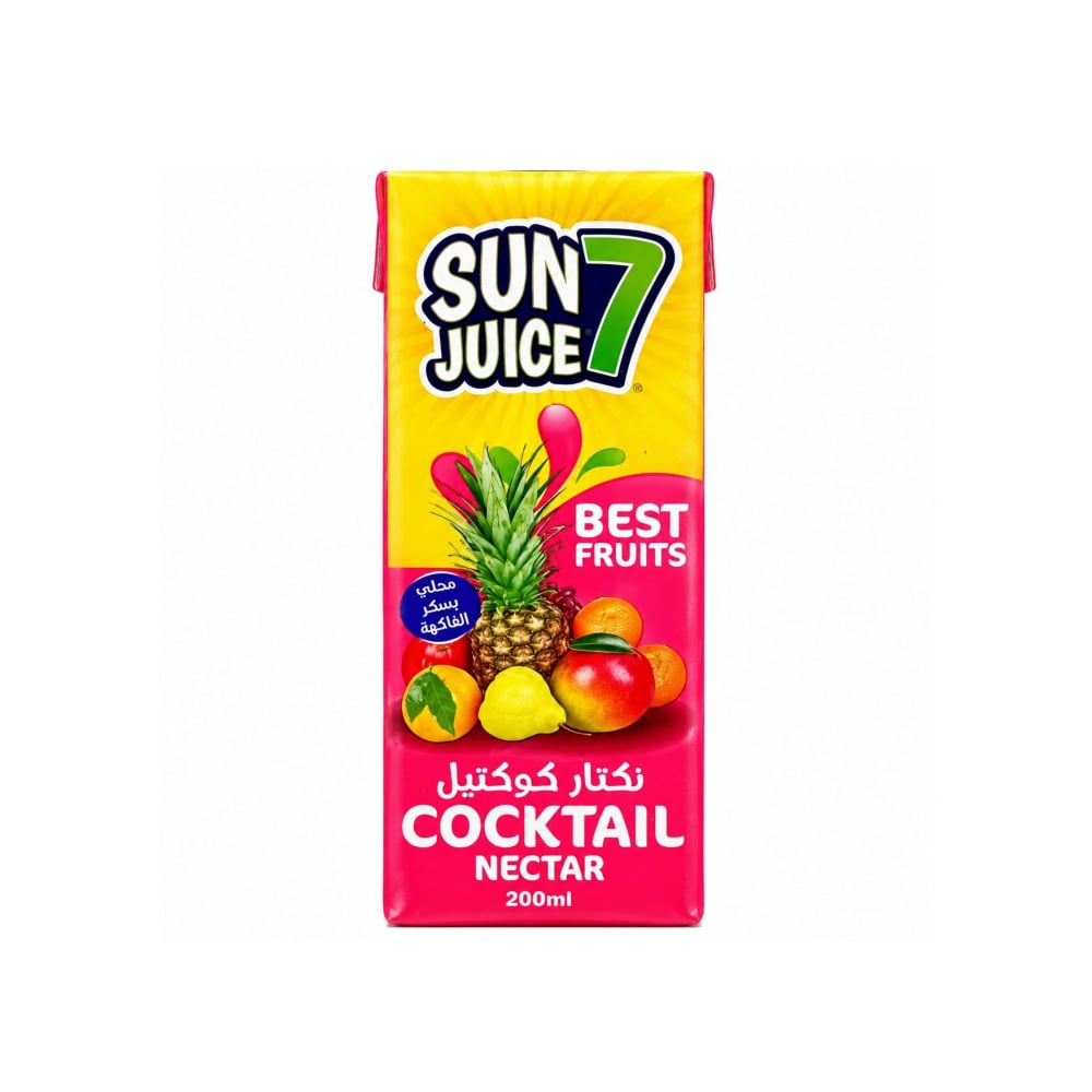 Néctar de frutas sabor cóctel Sun Juice 7 (200 ml / 6.76 floz) - Imagen 1