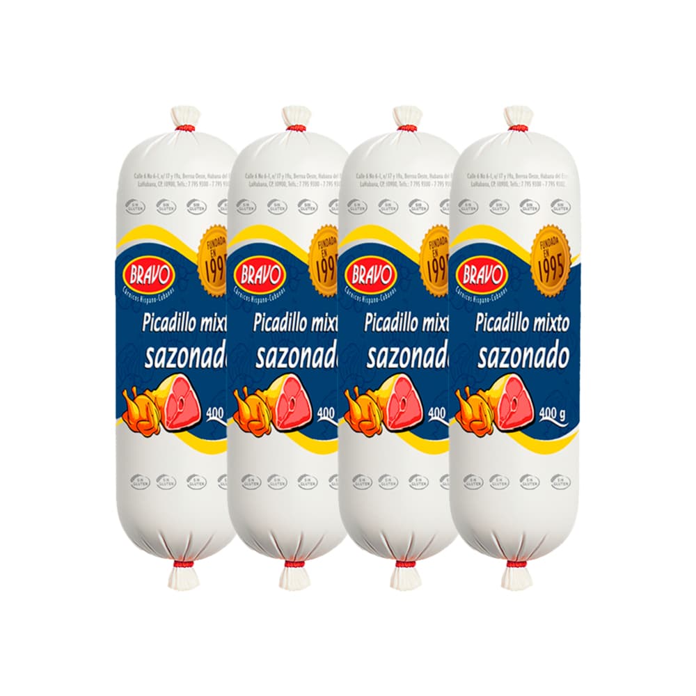 Picadillo mixto sazonado Bravo (4 x 400 g / 14.1) - Imagen 1