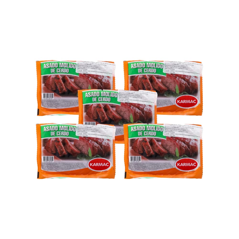 Asado molido de cerdo Karmac (5 x 500 g / 1.10 lb) - Imagen 1