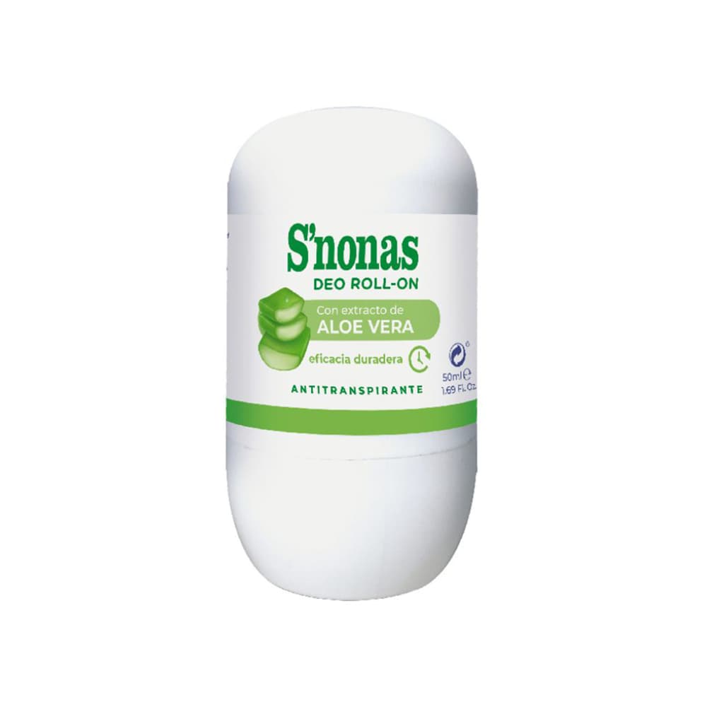 Desodorante roll-on antitranspirante Aloe Vera S'nonas (50 ml) - Imagen 1