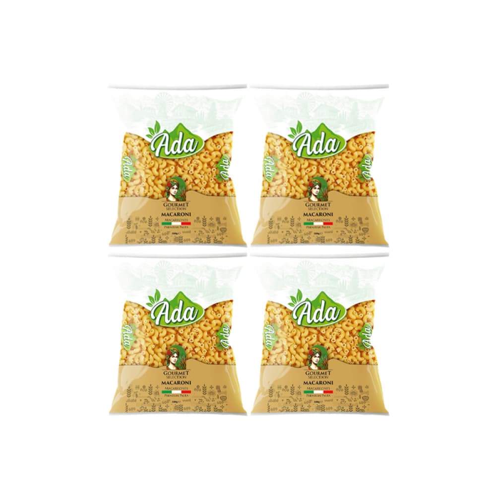 Pasta coditos Ada (4 x 500 g / 1.1 lb) - Imagen 1