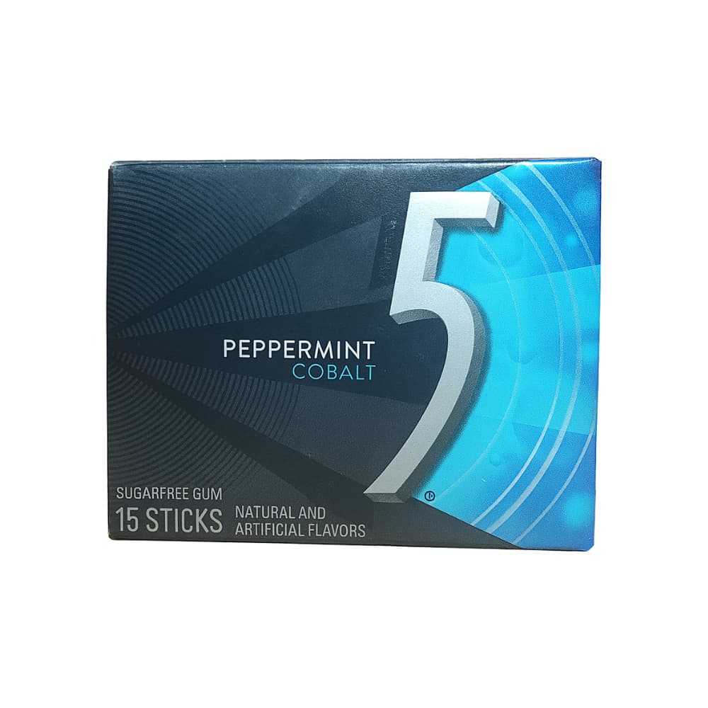 Chicle de menta y cobalto sin azúcar Peppermint (15 U) - Imagen 1