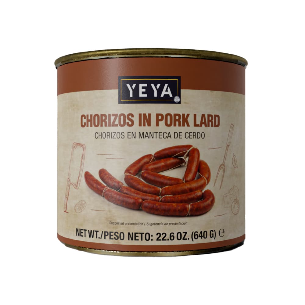 Chorizo en manteca de cerdo Yeya (640 g / 1.41 lb) - Imagen 1