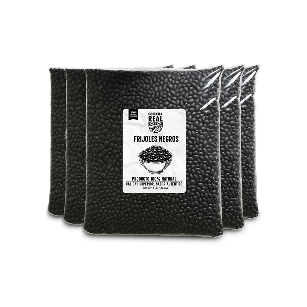 Frijoles negros Cosecha Real (5 x 1.36 kg / 3 lb) - Imagen 1