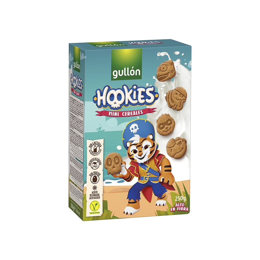 Galletas mini cereales Hookies Gullón (250 g / 8.8 oz) - Imagen 1