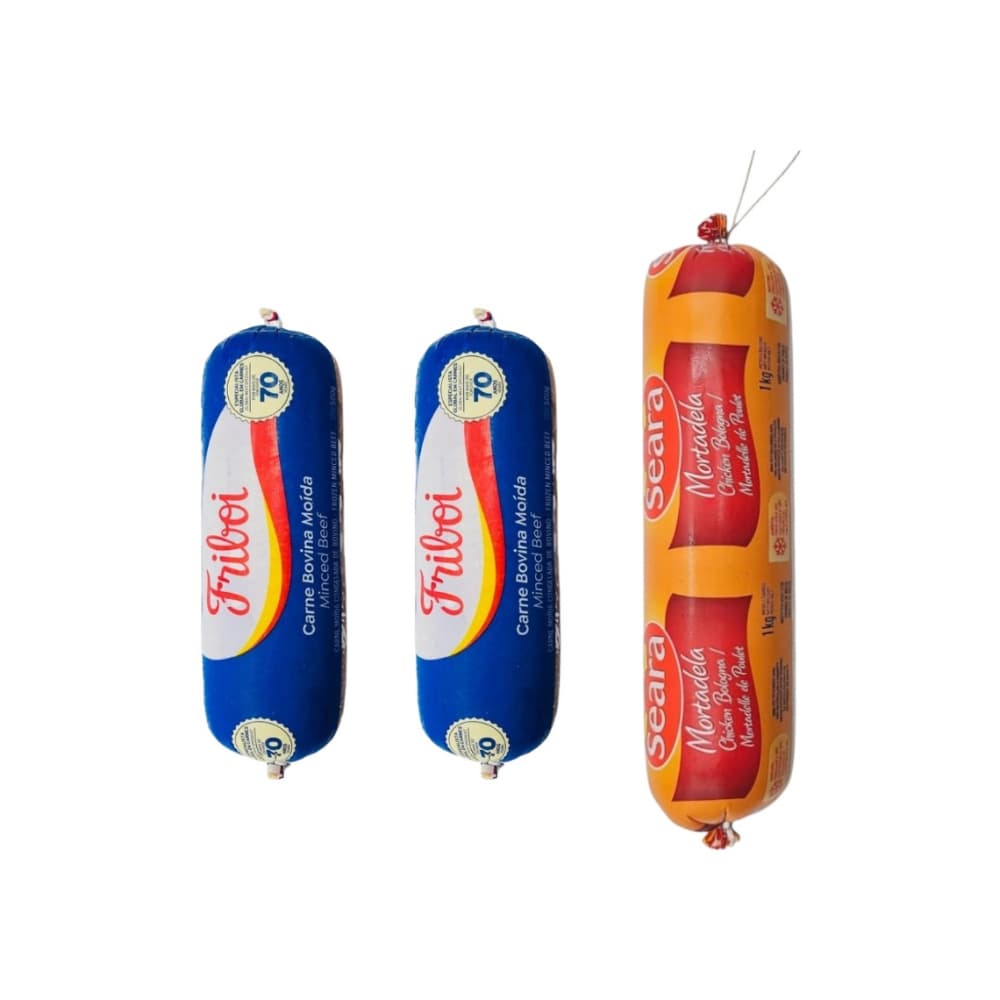 Picadillo de carne de res Friboi + Mortadela de pollo Seara - Imagen 1