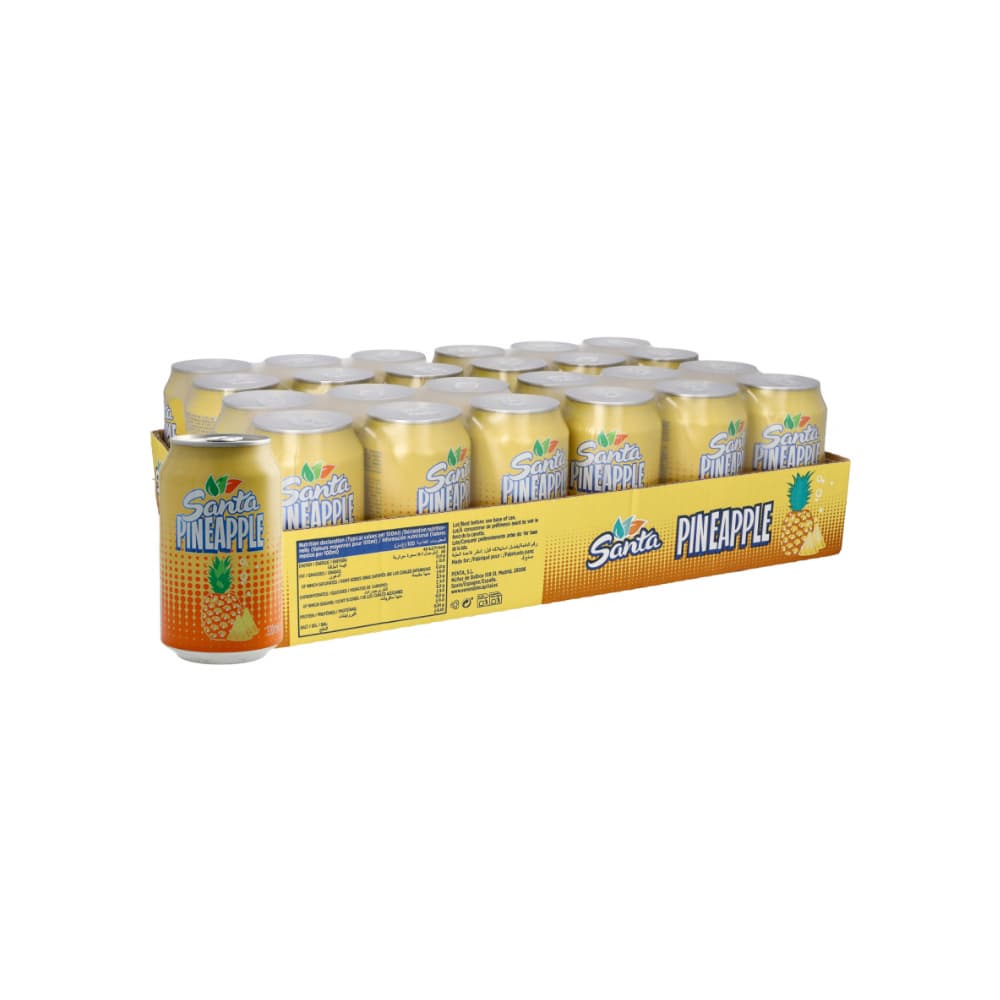 Refresco gaseado de piña Santa (24 x 330 ml) - Imagen 1
