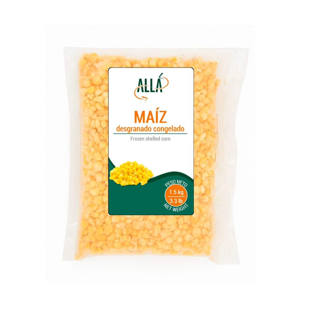 Maíz desgranado congelado ALLÁ (1.5 kg / 3.3 lb) - Imagen 1