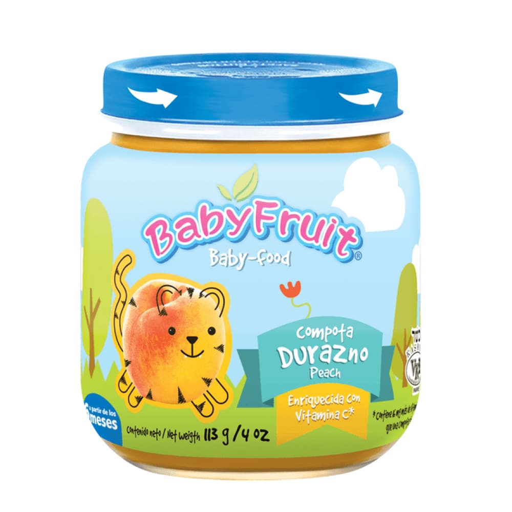 Compota de durazno Baby Fruit (113 g / 3.98 oz) - Imagen 1