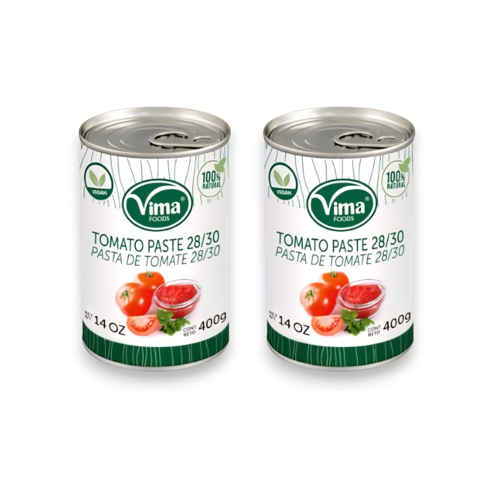 Pasta de tomate Vima Foods (2 x 400 g / 14 oz) - Imagen 1
