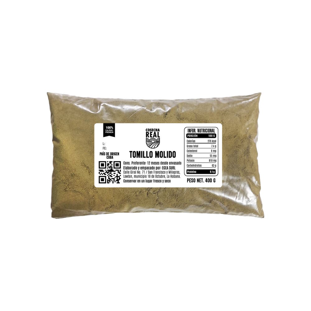 Tomillo molido Cosecha Real (400 g / 14.1 oz) - Imagen 1