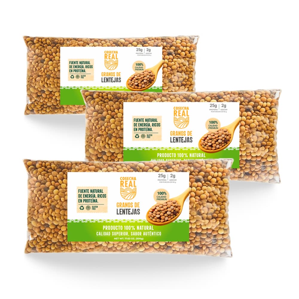 Lentejas Cosecha Real (3 x 500 g / 1.1 lb) - Imagen 1