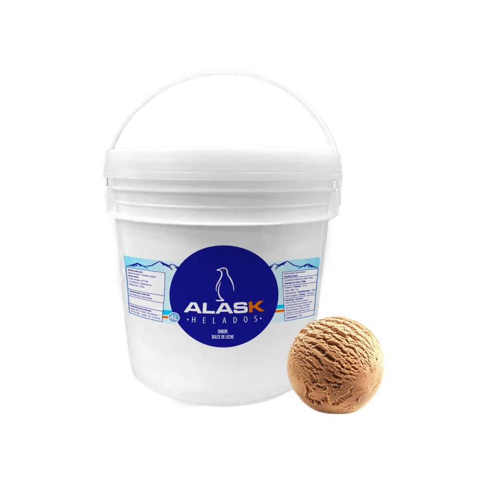 Helado de dulce de leche Alask (4 L) - Imagen 1
