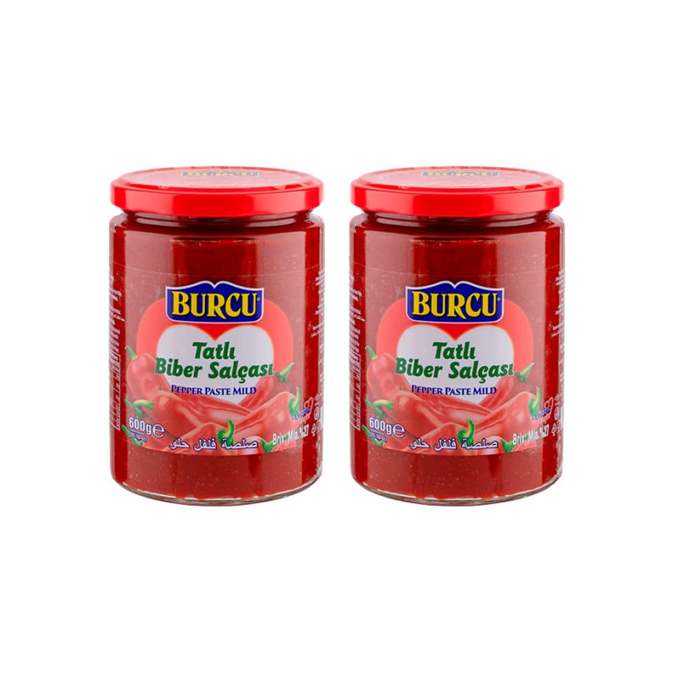 Pasta de pimiento suave Burcu (2 x 600 g / 1.32 lb) - Imagen 1