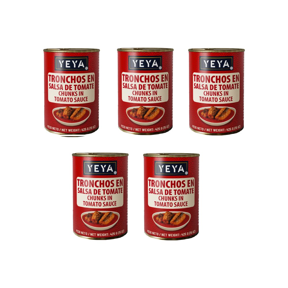 Tronchos en salsa de tomate YEYA (5 X 425 g / 15 oz) - Imagen 1