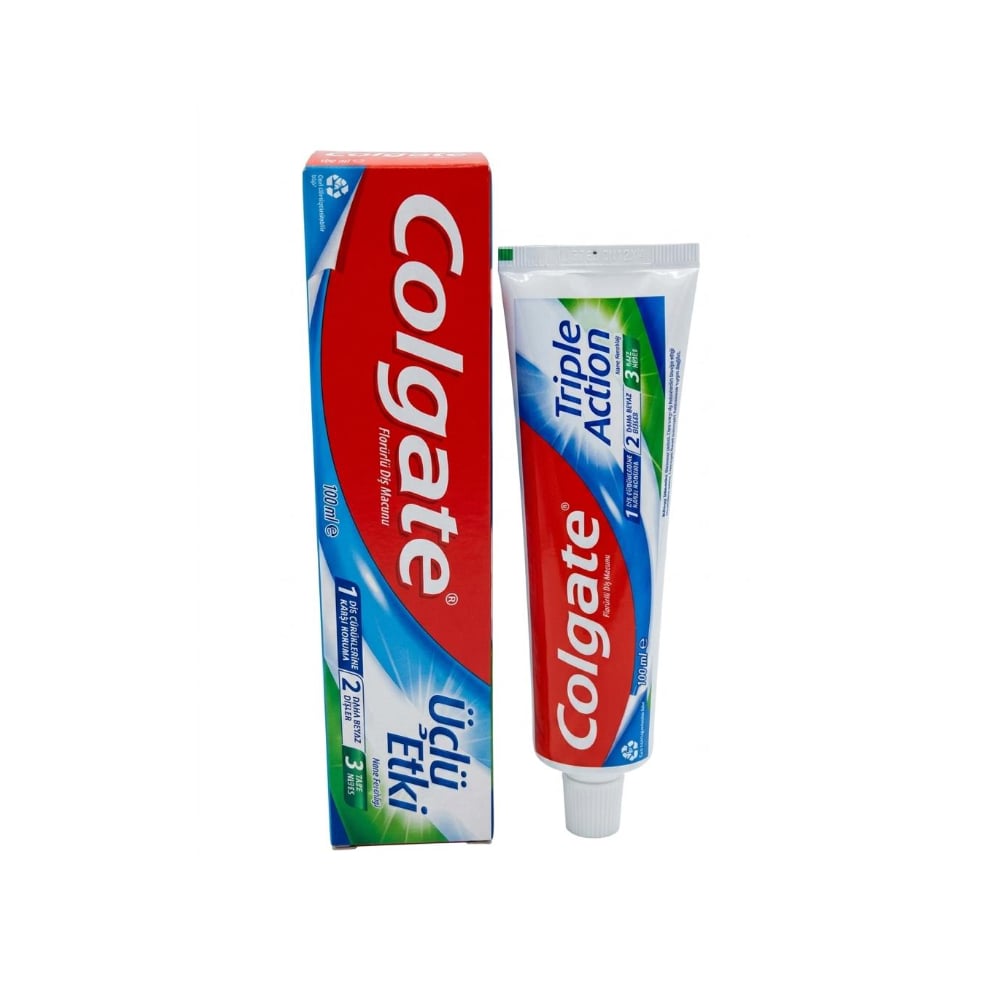 Pasta dental triple acción Üçlü Etki Colgate Palmolive (100 ml / 3.4 oz) - Imagen 1