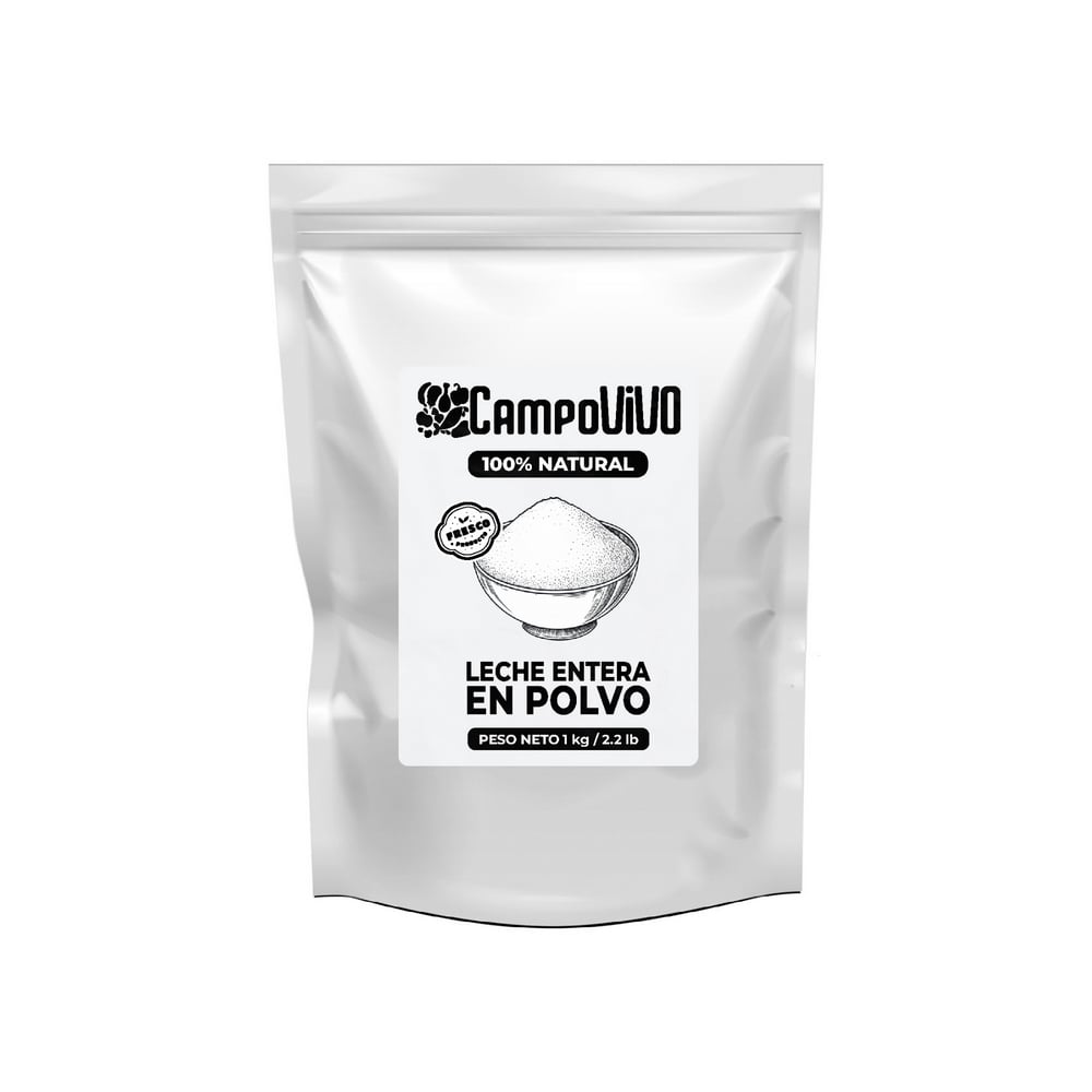 Leche entera en polvo Campo Vivo (1 kg / 2.2 lb) - Imagen 1