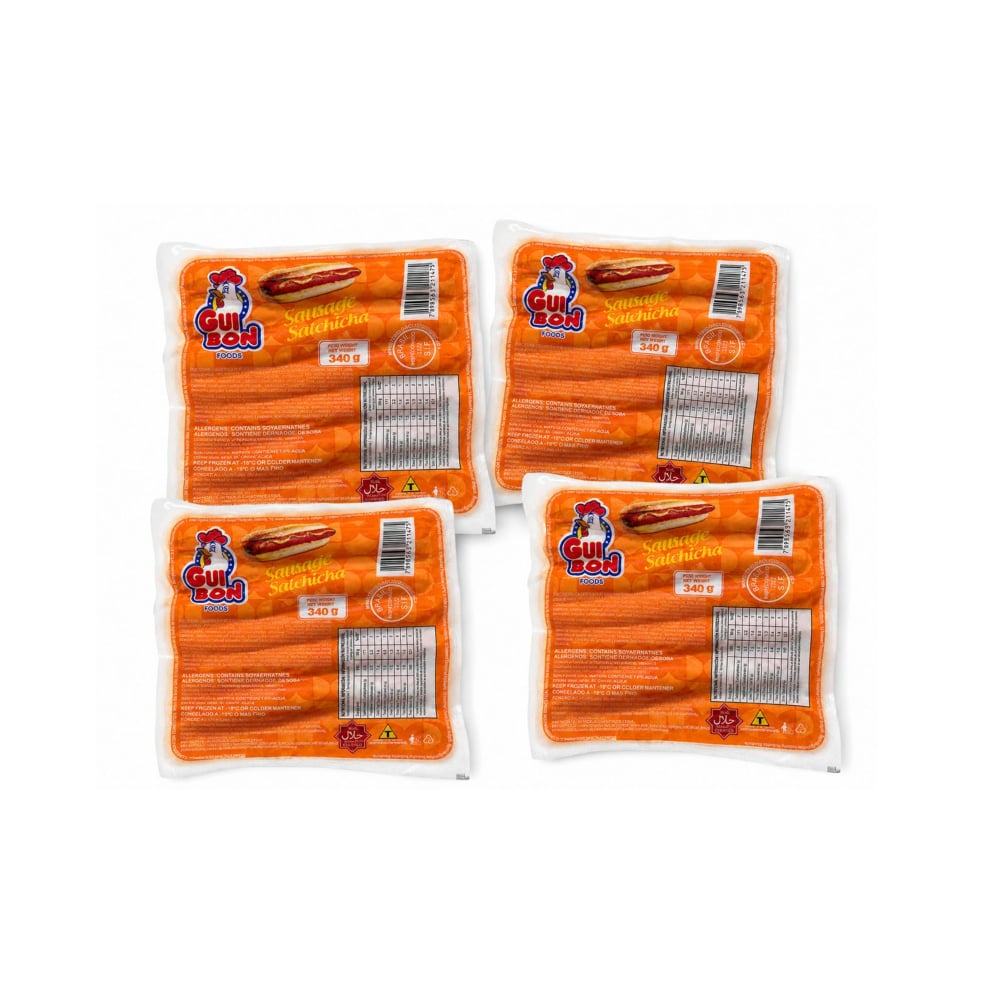 Salchichas de pollo Gui Bon Foods ( 4 x 340 g / 12 oz) - Imagen 1