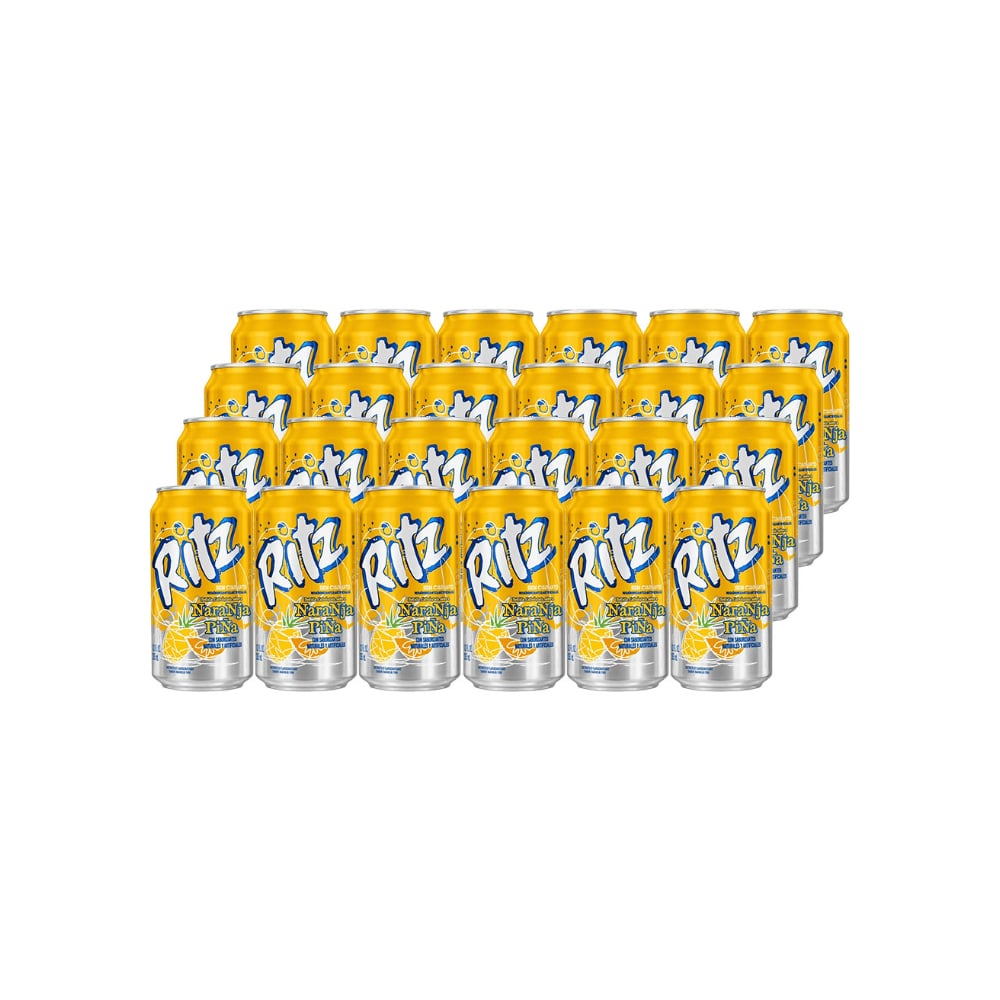 Refresco gaseado sabor naranja piña Ritz (24 x 355 ml) - Imagen 1