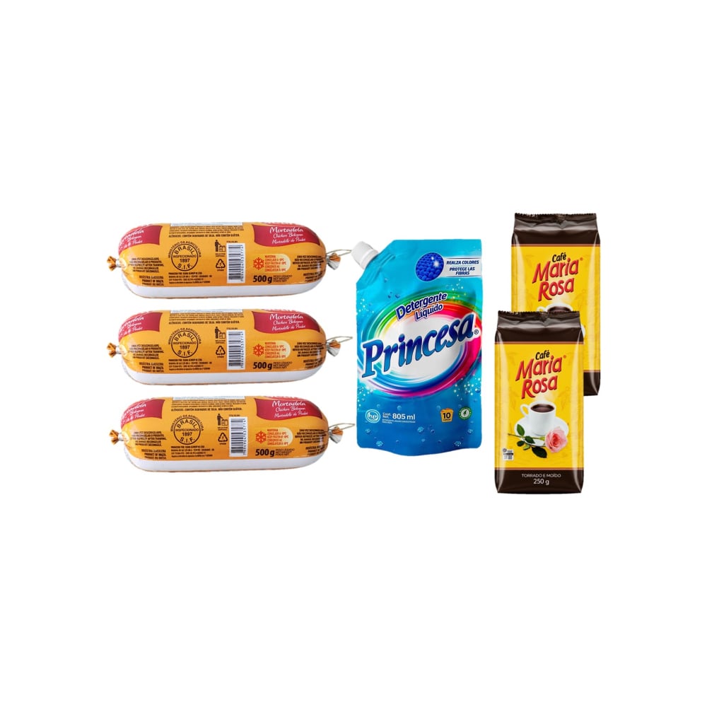 Combo mixto (mortadella, detergente y café) - Imagen 1