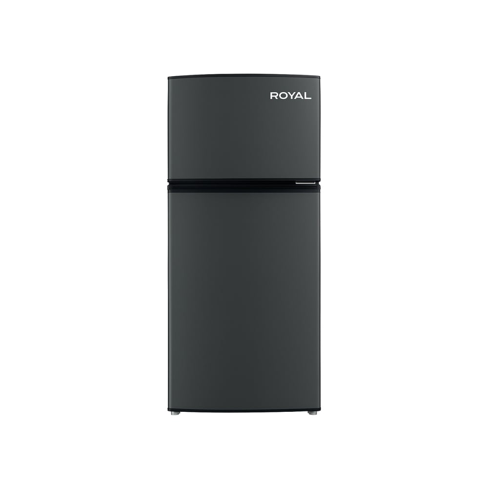 Refrigerador de 7.3 pies cúbicos negro con dos puertas gris oscuro Royal RF73DFS - Imagen 1
