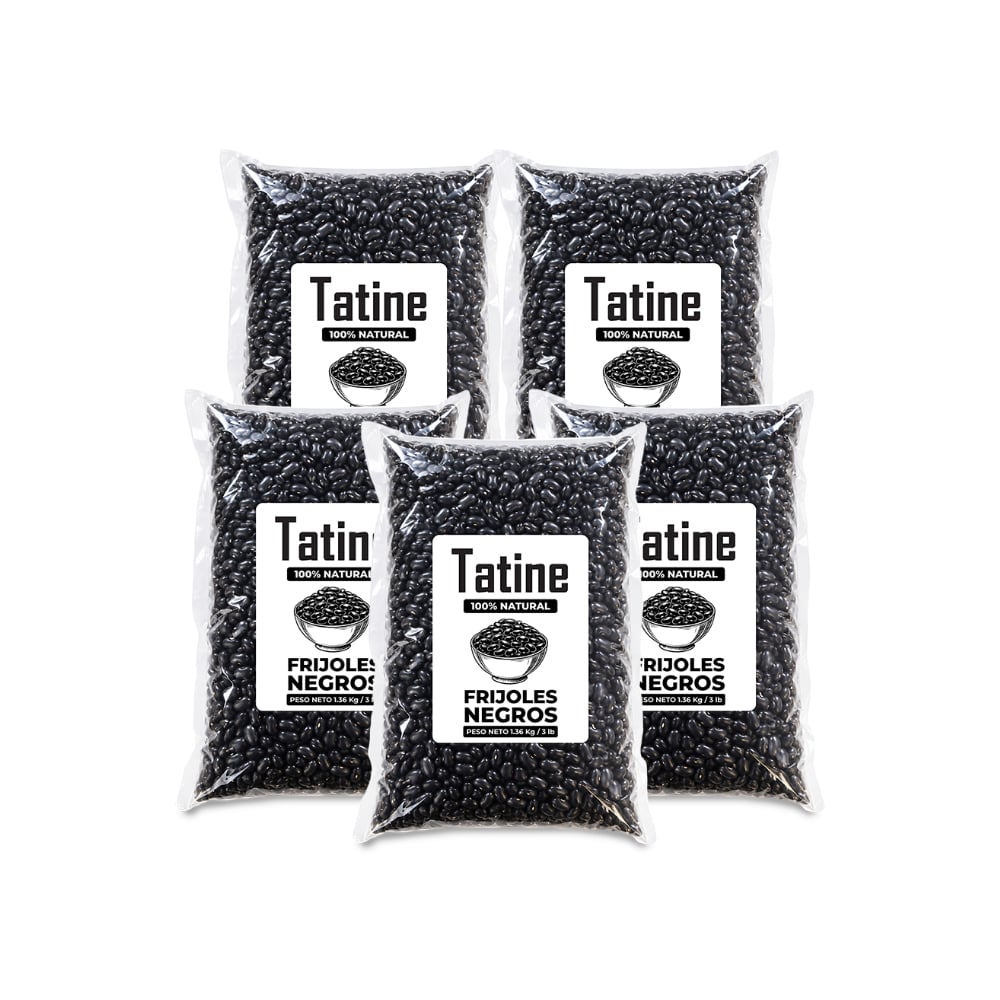 Frijoles negros Tatine (5 x 1.36 kg / 3 lb) - Imagen 1