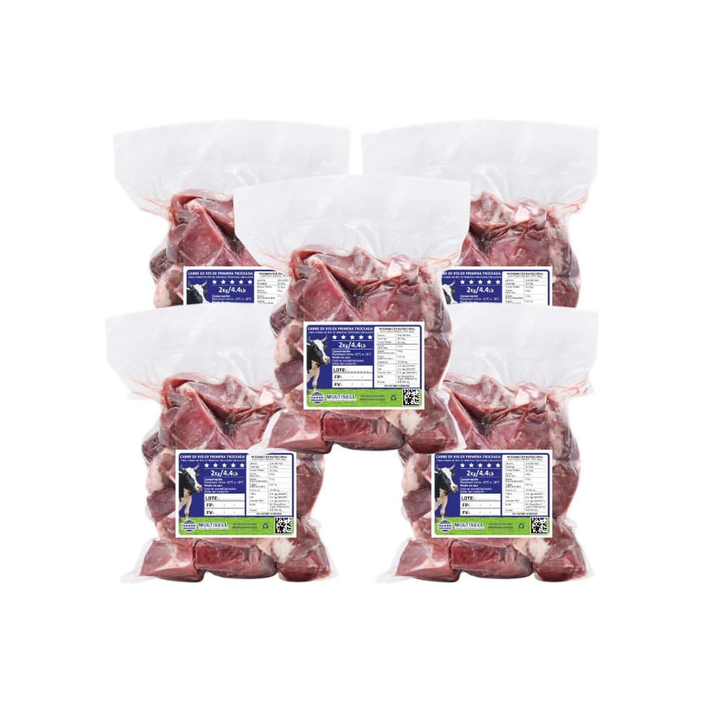 Carne de res de primera troceada Multisell (5 X 2.00 kg / 4.4 lb) - Imagen 1