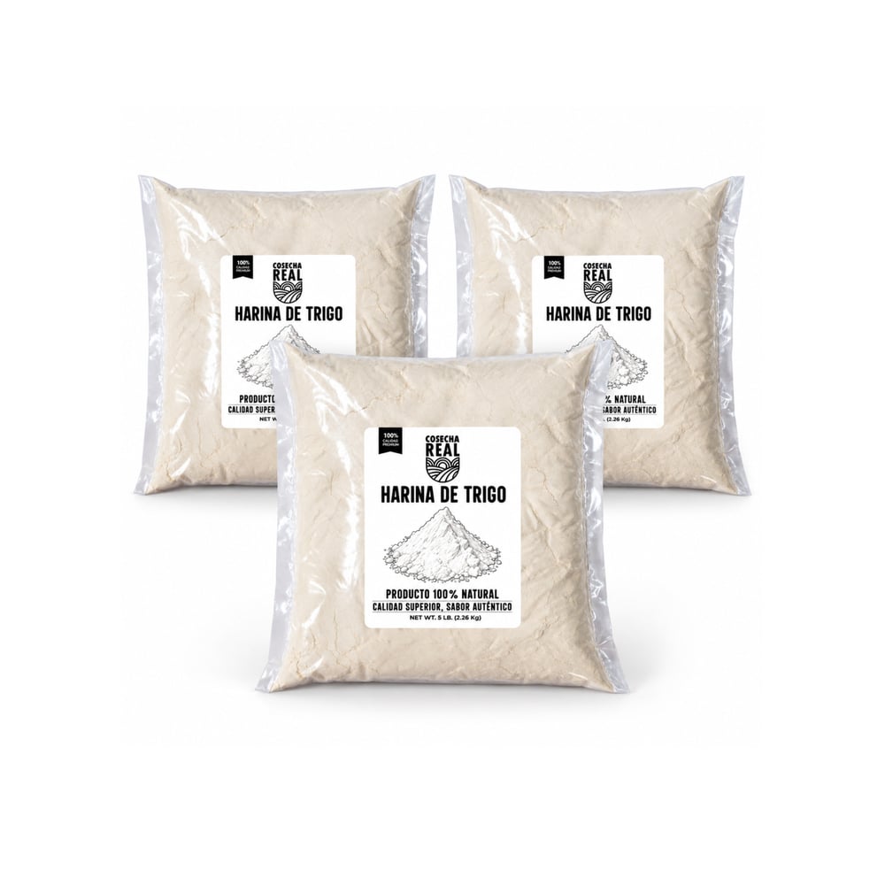 Harina de trigo Cosecha Real (3 x 2.26 kg / 5 lb) - Imagen 1