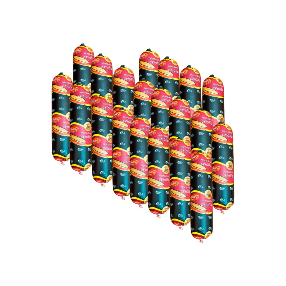 Mortadella criolla Bravo (20 x 800 g / 1.76 lb) - Imagen 1