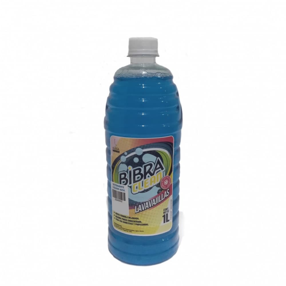 Detergente lavavajillas azul Bibra (1 L) - Imagen 1