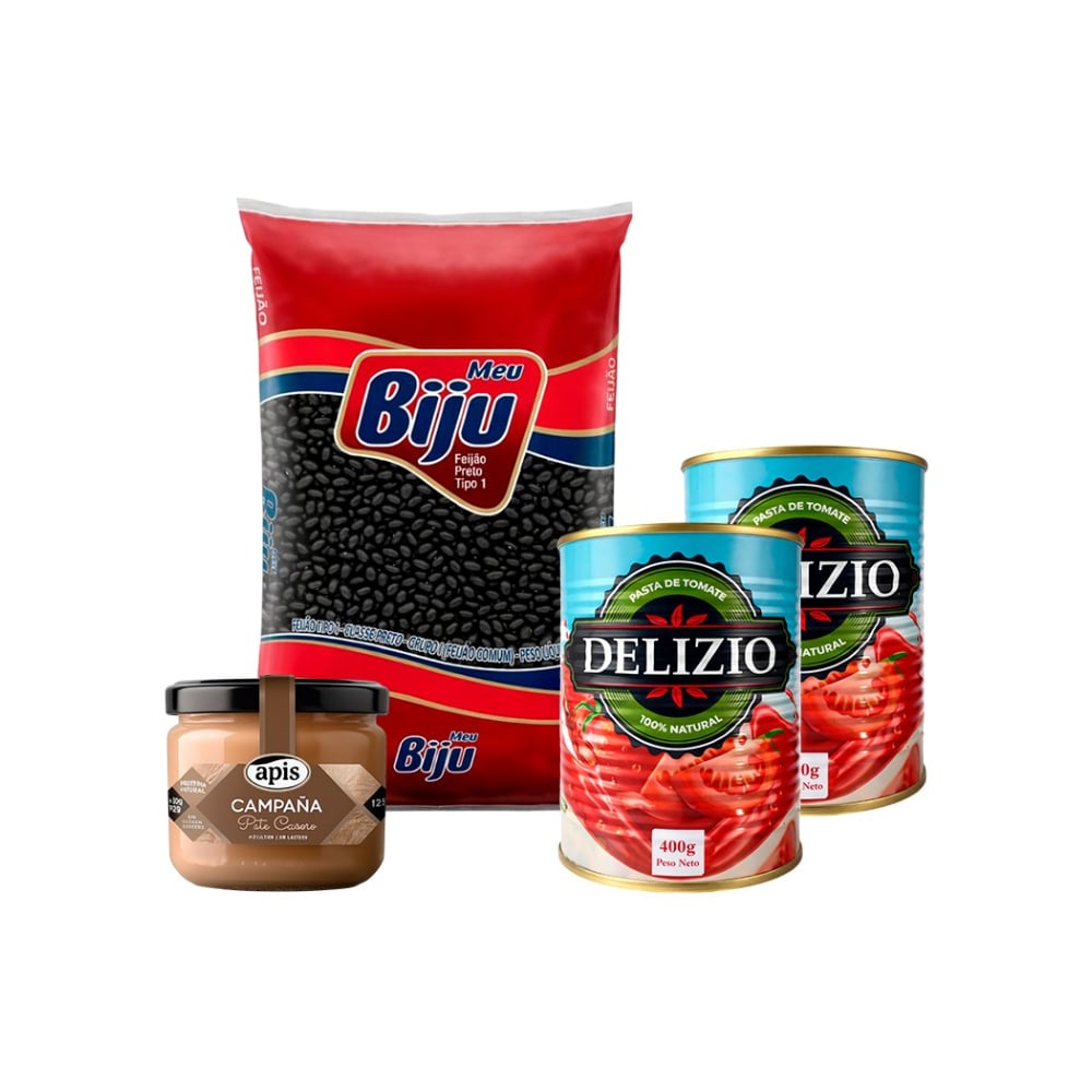 Combo: Frijoles negros + Pasta de Tomate + Paté casero de hígado - Imagen 1